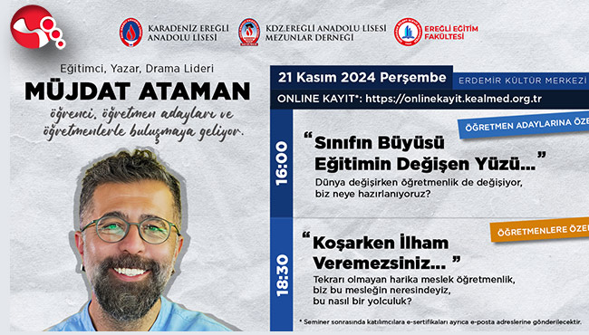 KEAL Mezunlar Derneği, Eğitimci Yazar Müjdat Ataman’ı Ağırlıyor